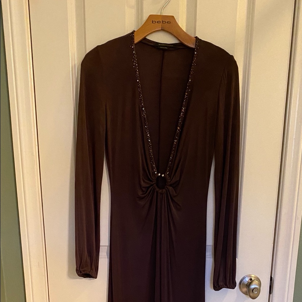 Low cut BCBG floor length gown